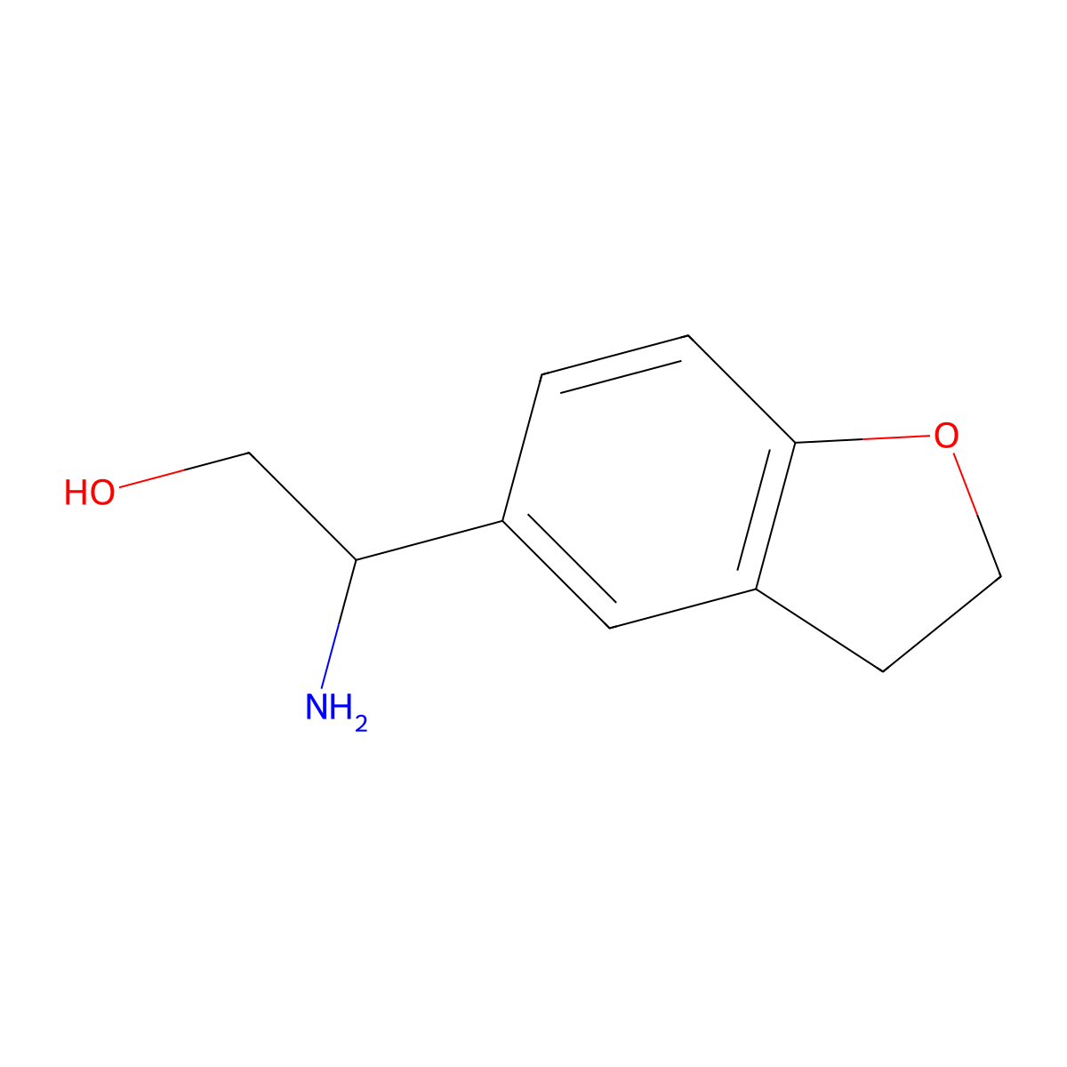(2S)-2-amino-2-(2,3-dihydro-1-benzofuran-5-yl)ethan-1-ol molecular structure, CAS 1213553-99-1