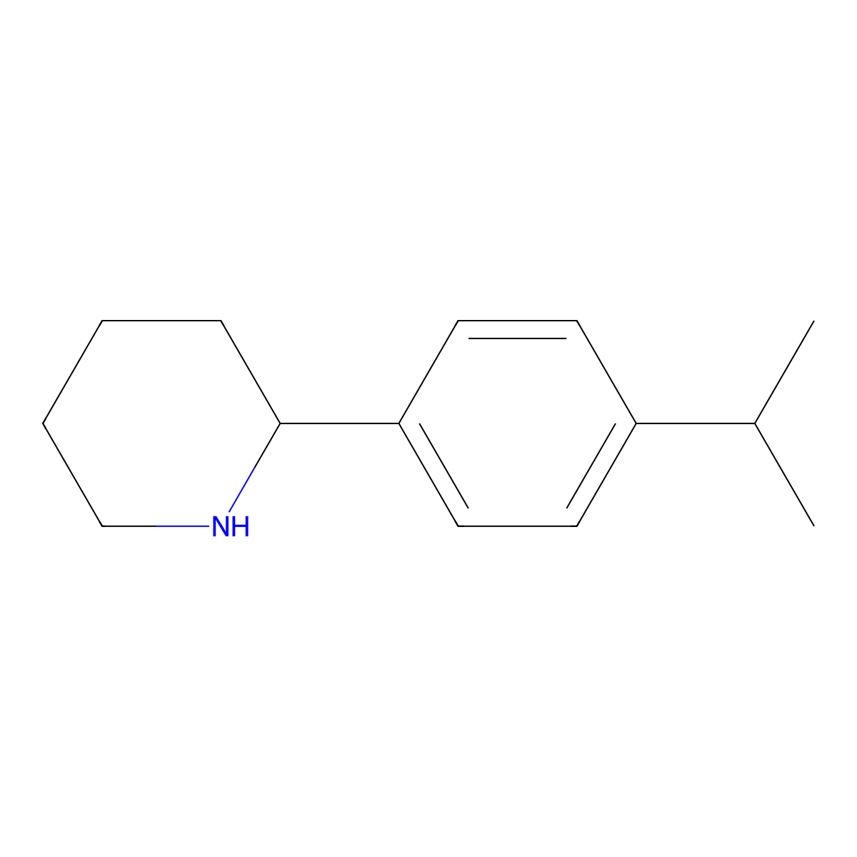(S)-2-(4-Isopropylphenyl)piperidine molecular structure, CAS 1213559-07-9