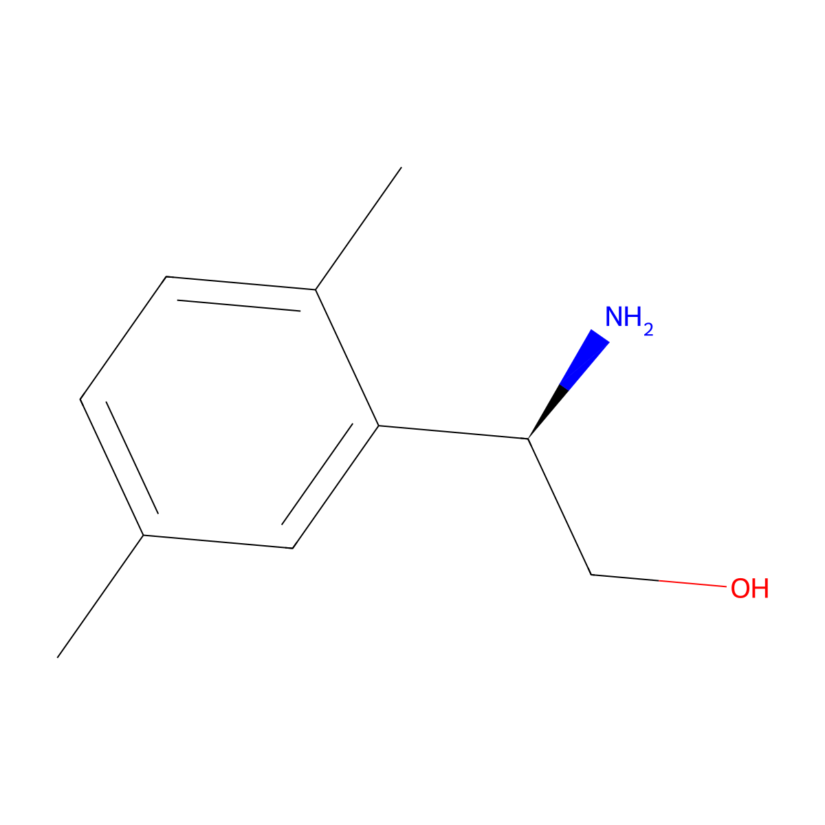 (R)-2-Amino-2-(2,5-dimethylphenyl)ethan-1-OL molecular structure, CAS 1213559-96-6