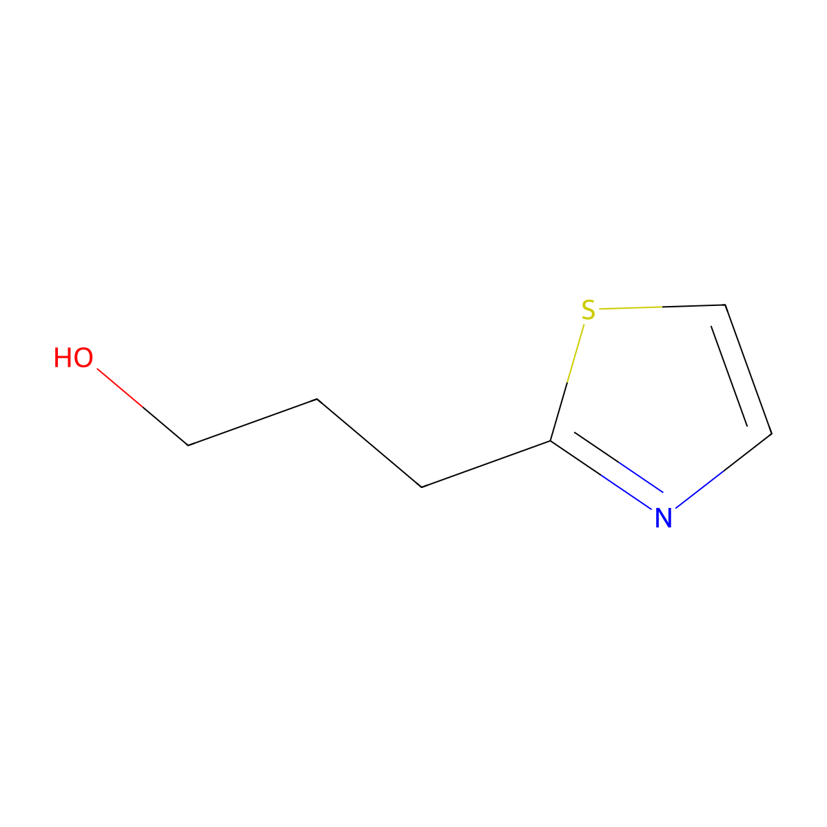3-(1,3-Thiazol-2-yl)propan-1-ol molecular structure, CAS 121356-99-8