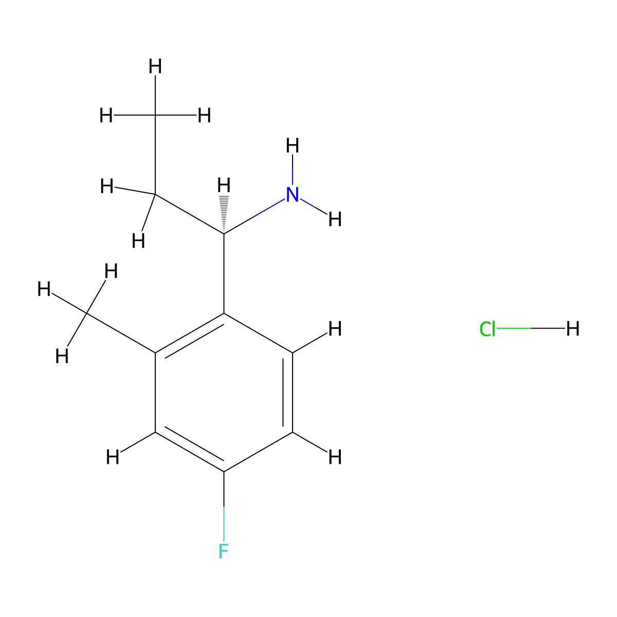 (R)-1-(4-Fluoro-2-methylphenyl)propan-1-amine hydrochloride molecular structure, CAS 1213560-34-9