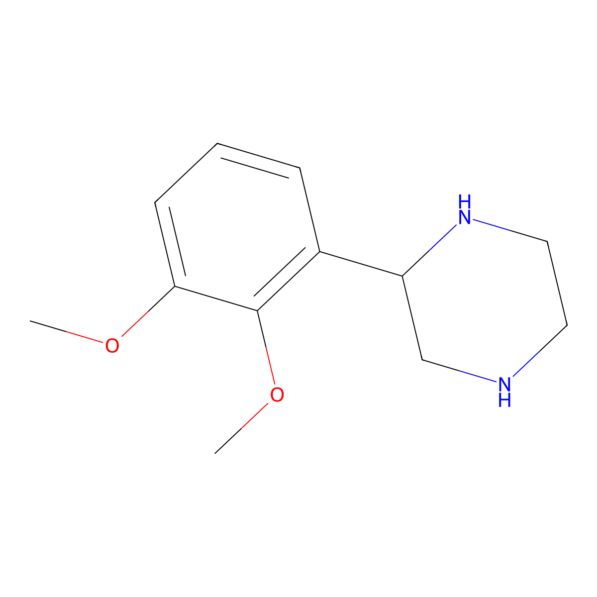 (S)-2-(2,3-Dimethoxyphenyl)piperazine molecular structure, CAS 1213560-79-2