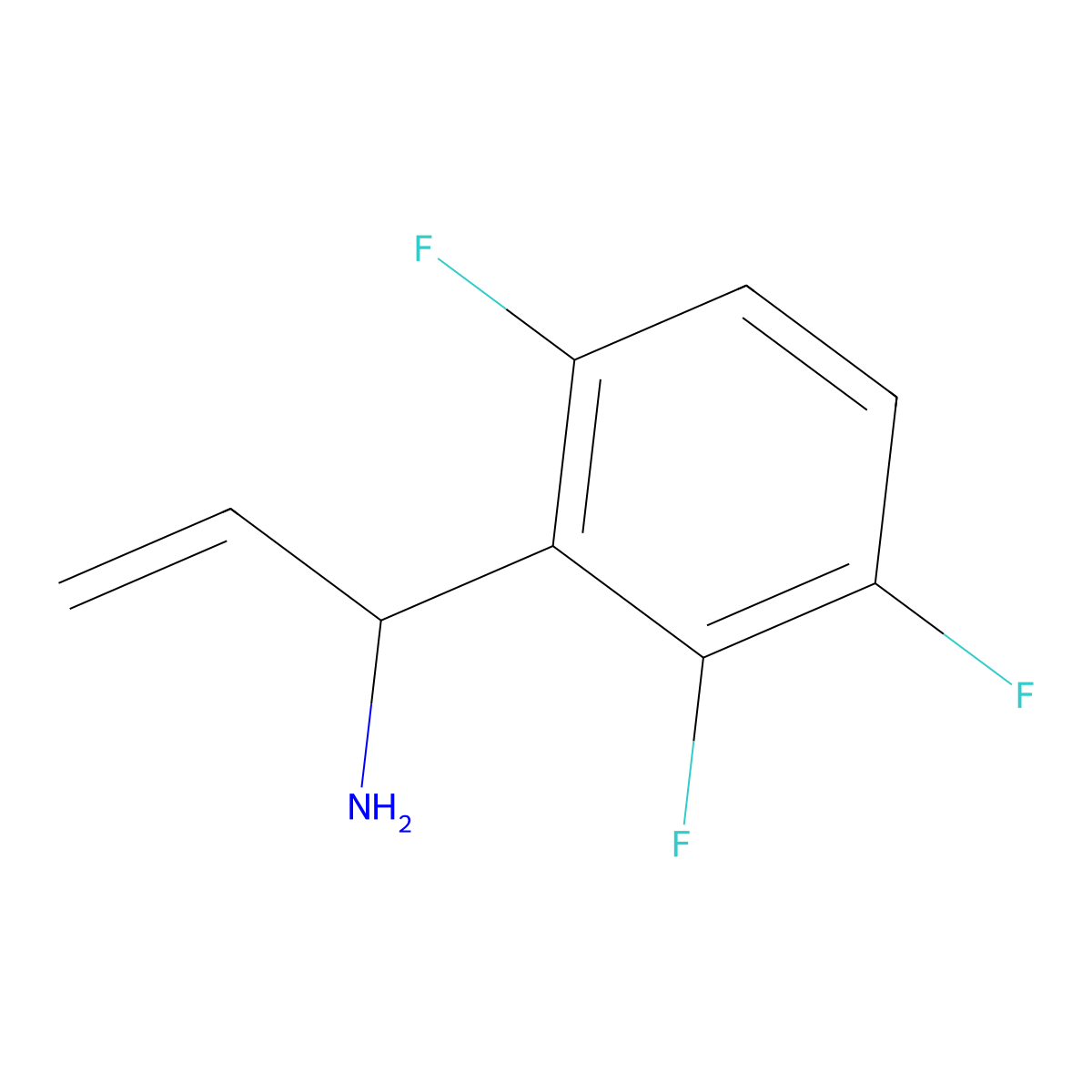 (R)-1-(2,3,6-Trifluorophenyl)prop-2-EN-1-amine molecular structure, CAS 1213563-95-1