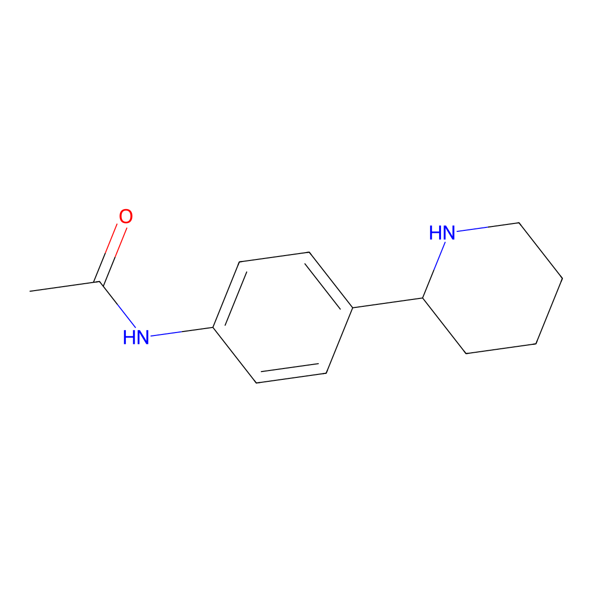 (R)-N-(4-(Piperidin-2-yl)phenyl)acetamide molecular structure, CAS 1213566-03-0