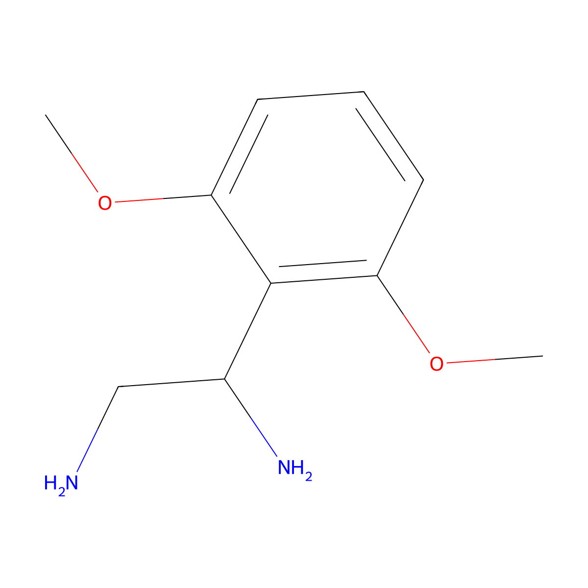 (1S)-1-(2,6-Dimethoxyphenyl)ethane-1,2-diamine molecular structure, CAS 1213569-74-4
