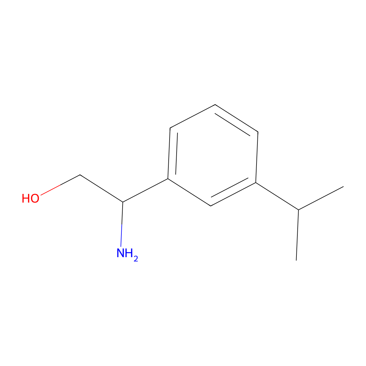 (s)-2-Amino-2-(3-isopropylphenyl)ethan-1-ol molecular structure, CAS 1213578-95-0
