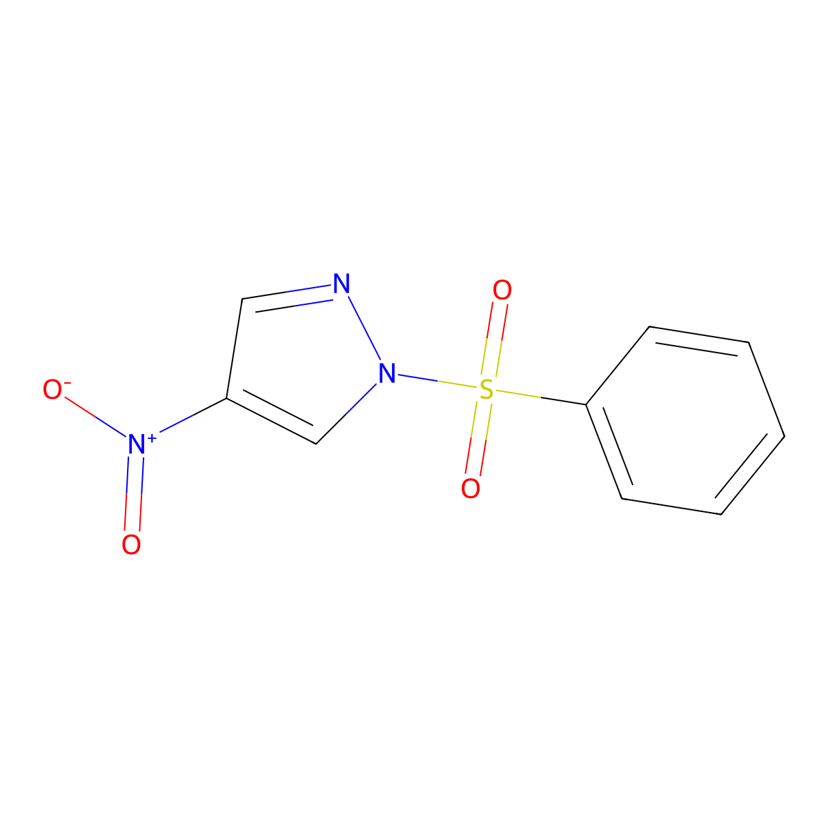1-(Benzenesulfonyl)-4-nitropyrazole molecular structure, CAS 121358-77-8