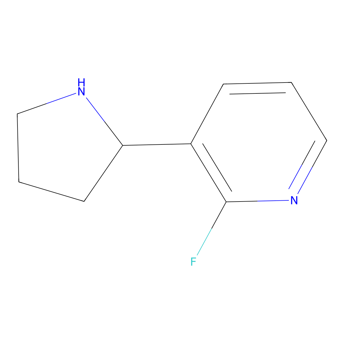(R)-2-Fluoro-3-(pyrrolidin-2-yl)pyridine molecular structure, CAS 1213581-96-4