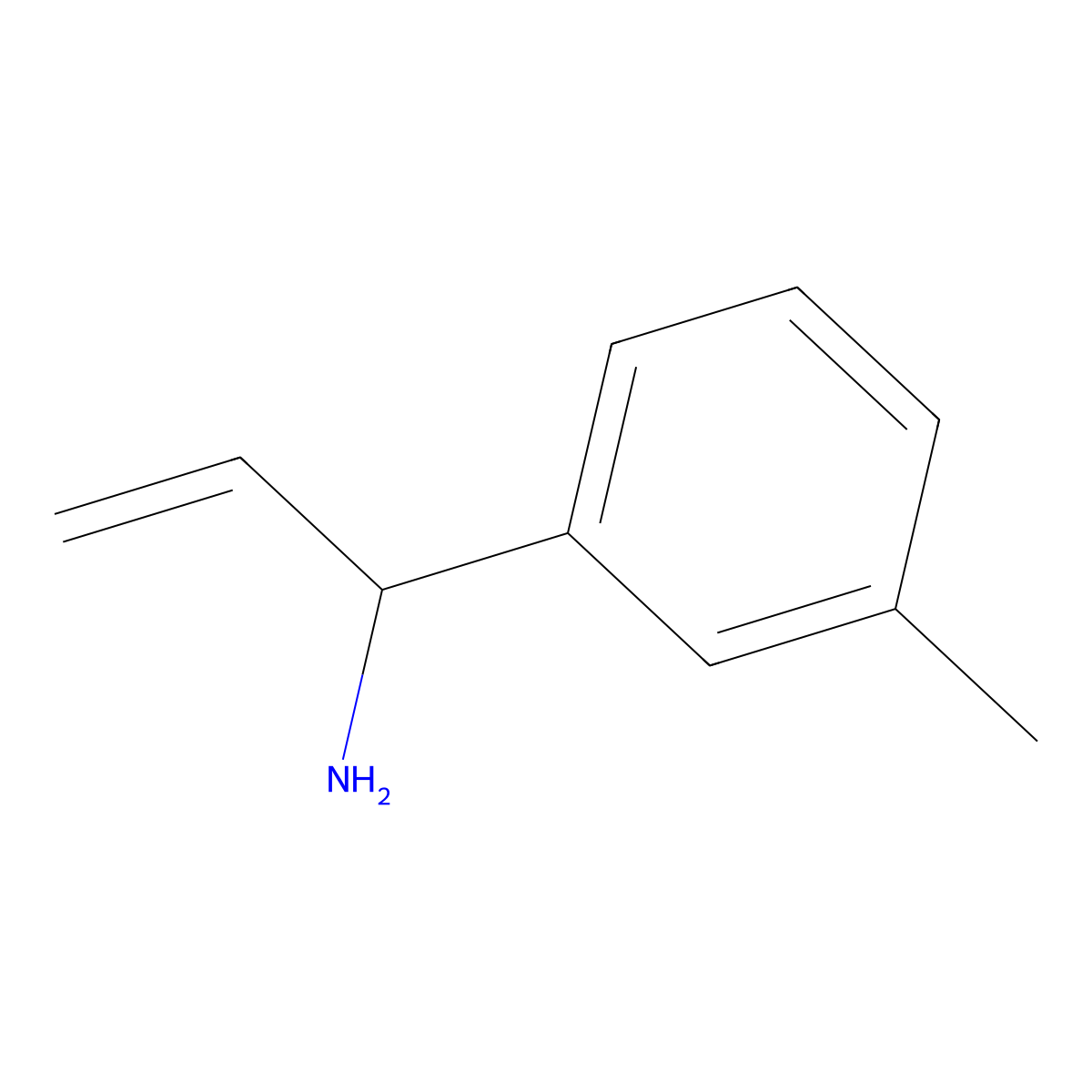 (1R)-1-(3-Methylphenyl)prop-2-enylamine molecular structure, CAS 1213584-24-7
