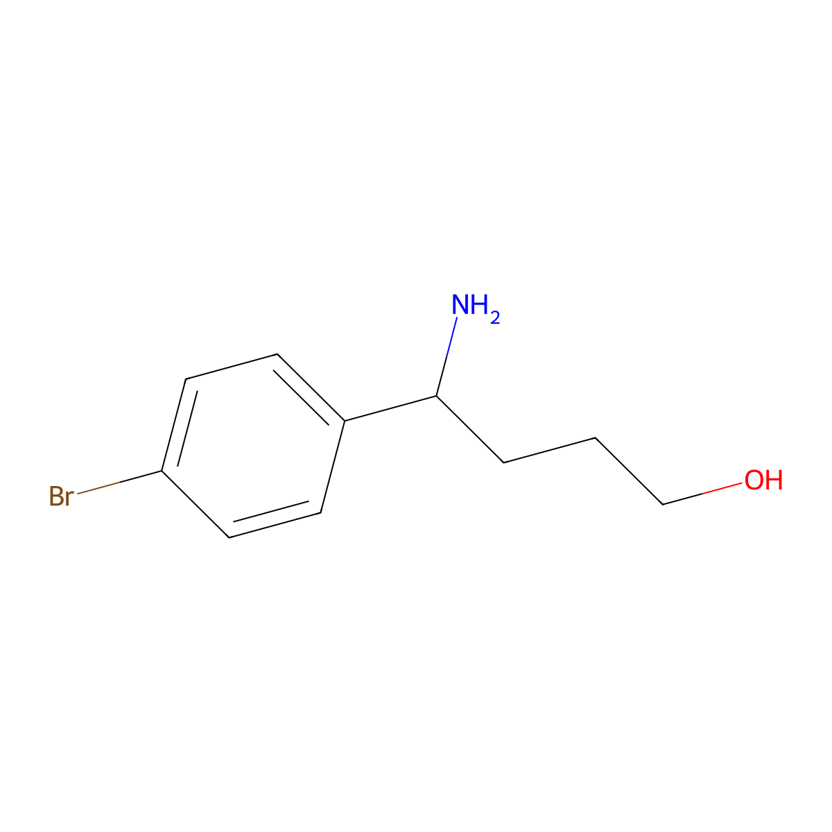 (4S)-4-Amino-4-(4-bromophenyl)butan-1-OL molecular structure, CAS 1213585-73-9