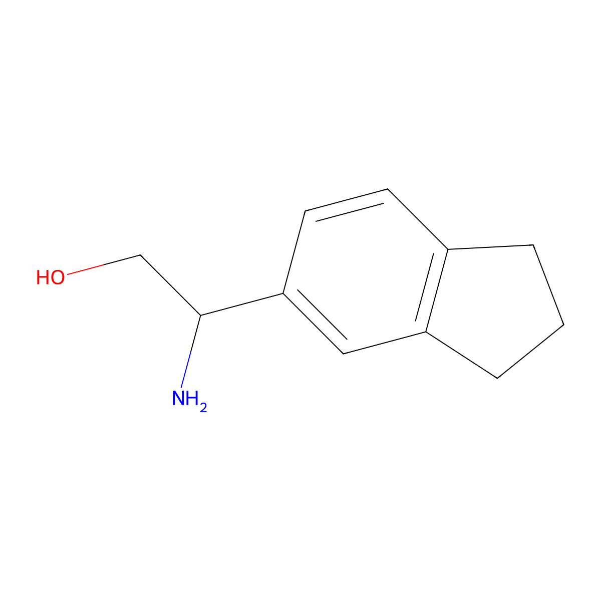 (r)-2-Amino-2-(2,3-dihydro-1h-inden-5-yl)ethan-1-ol molecular structure, CAS 1213587-62-2