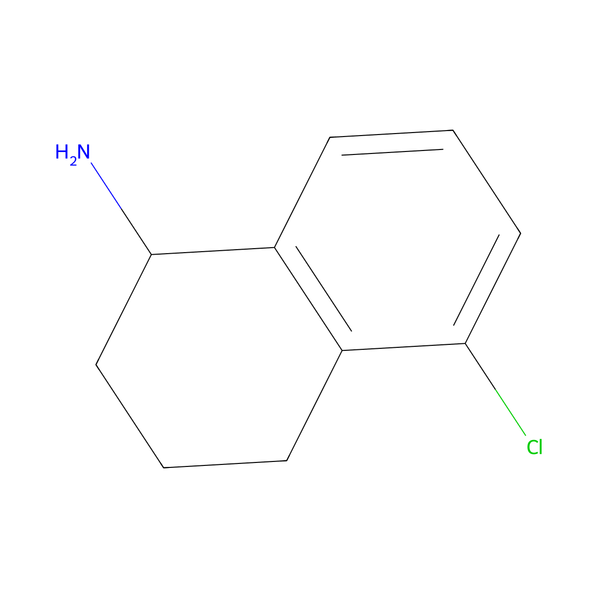 (R)-5-Chloro-1,2,3,4-tetrahydronaphthalen-1-amine molecular structure, CAS 1213589-52-6