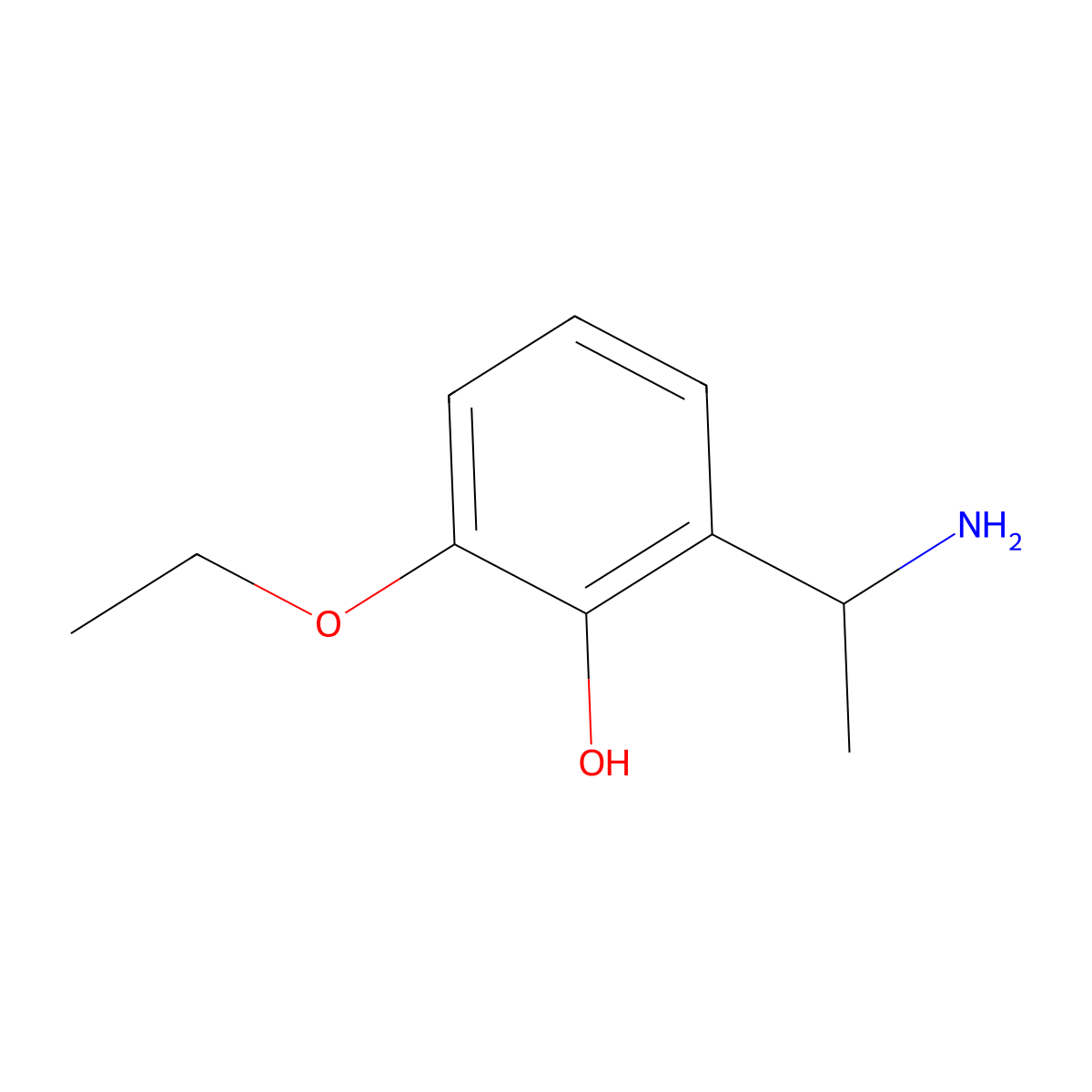 2-[(1R)-1-aminoethyl]-6-ethoxyphenol molecular structure, CAS 1213589-64-0