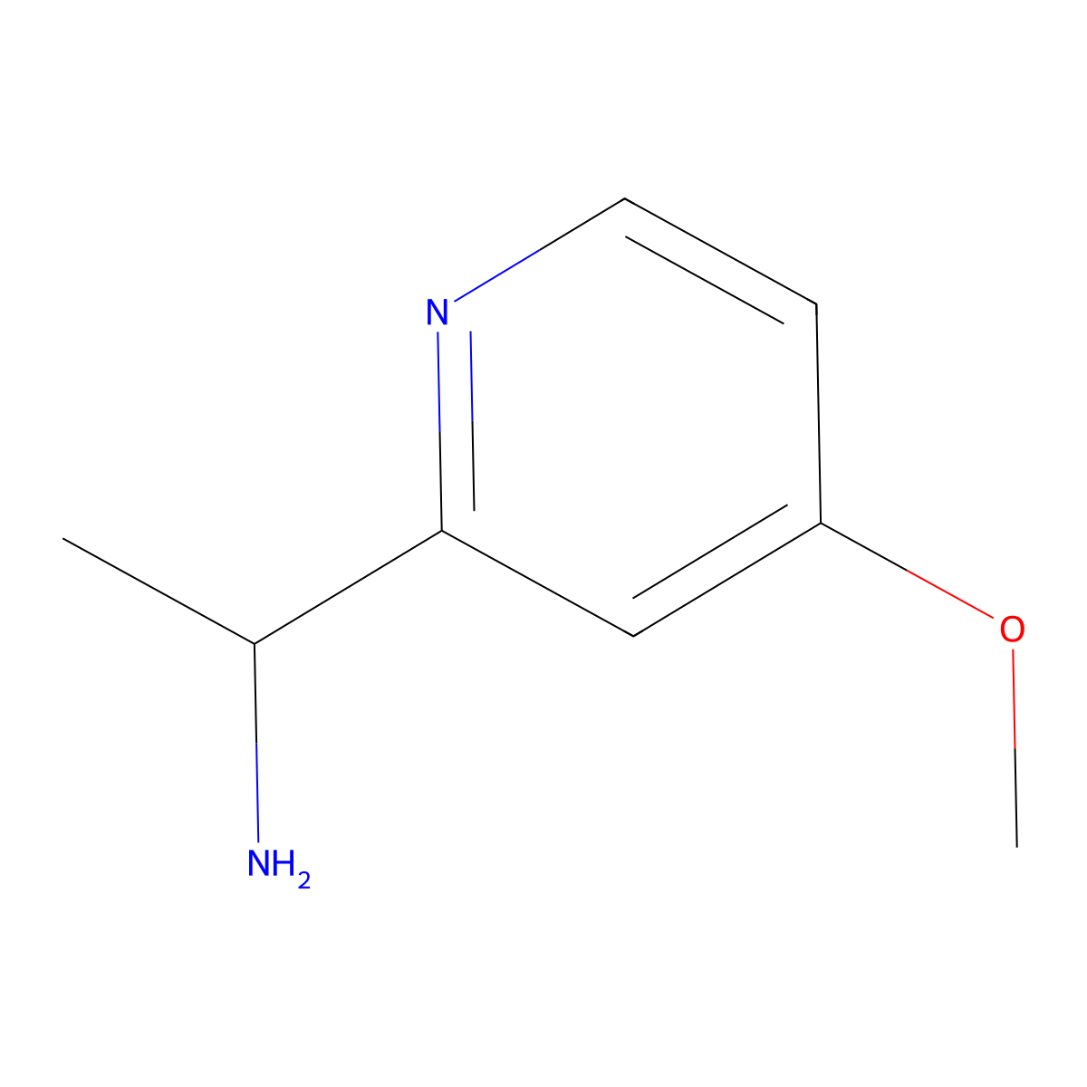 (R)-1-(4-Methoxypyridin-2-yl)ethan-1-amine molecular structure, CAS 1213590-94-3