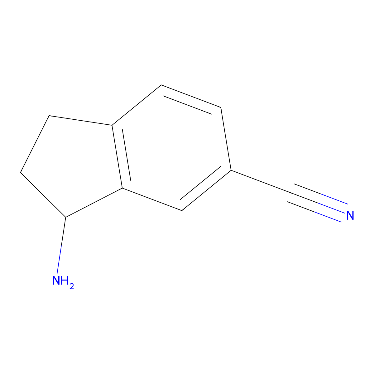 (R)-3-Aminoindane-5-carbonitrile molecular structure, CAS 1213591-14-0