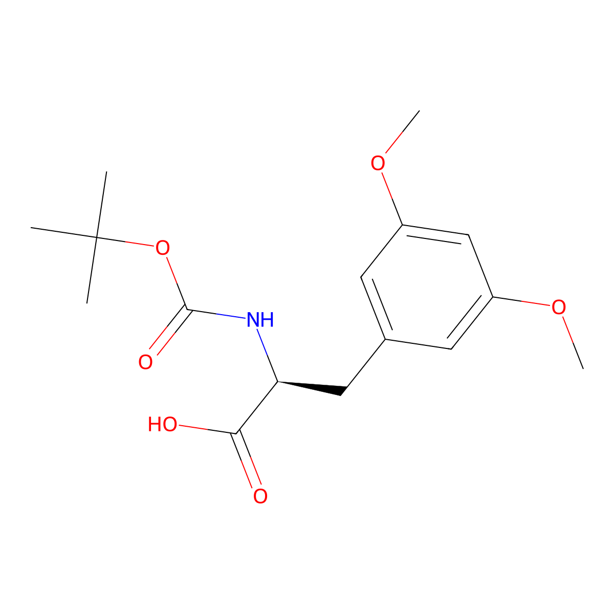 Boc-3,5-Dimethoxy-L-phenylalanine molecular structure, CAS 1213596-36-1