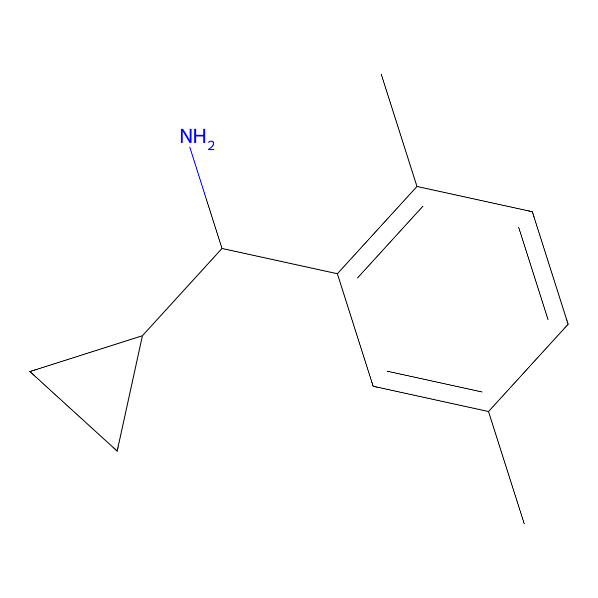 (S)-cyclopropyl(2,5-dimethylphenyl)methanamine molecular structure, CAS 1213602-76-6