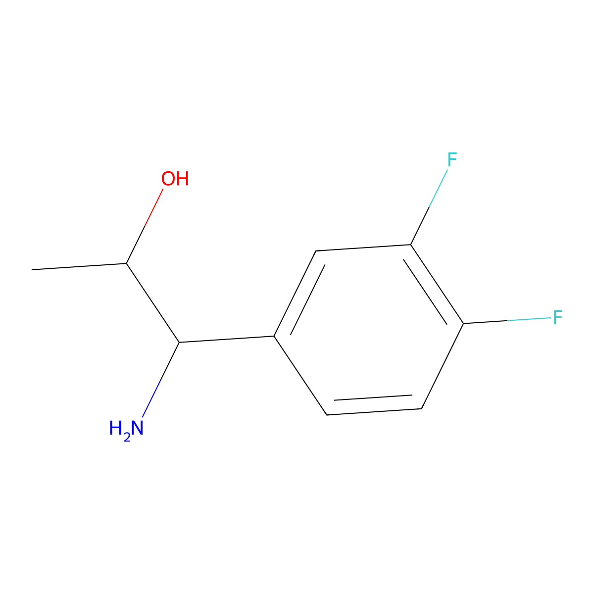 (1S,2R)-1-Amino-1-(3,4-difluorophenyl)propan-2-OL molecular structure, CAS 1213609-65-4