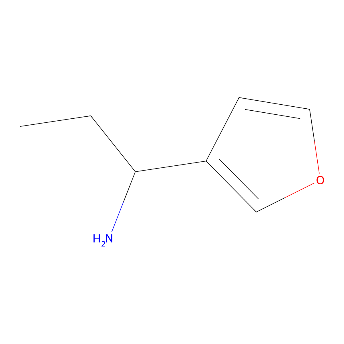 (1S)-1-(3-Furyl)propylamine molecular structure, CAS 1213619-77-2