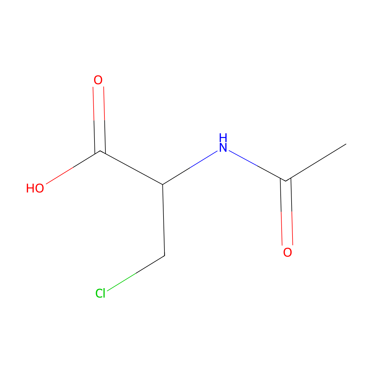 N-Acetyl-3-chloro-L-alanine molecular structure, CAS 121362-13-8