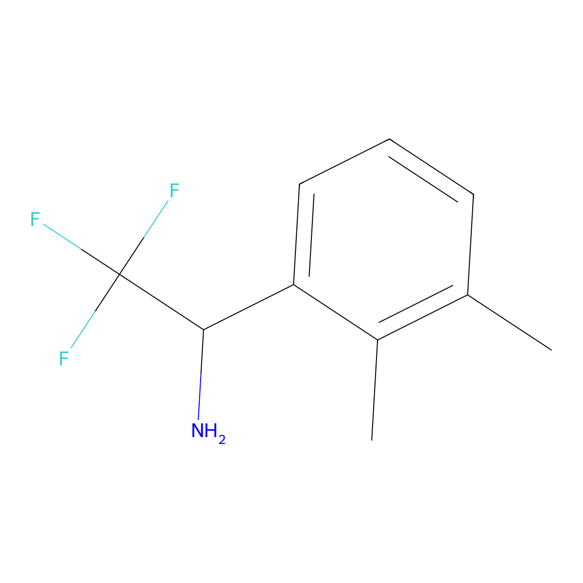 (1S)-1-(2,3-Dimethylphenyl)-2,2,2-trifluoroethylamine molecular structure, CAS 1213620-43-9