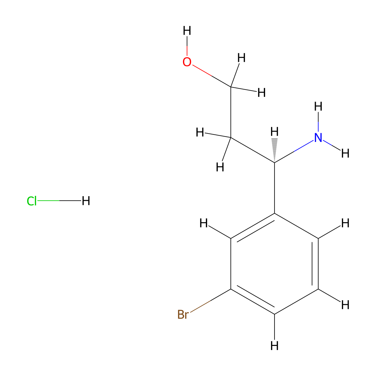 (R)-3-Amino-3-(3-bromophenyl)propan-1-OL hcl molecular structure, CAS 1213637-86-5