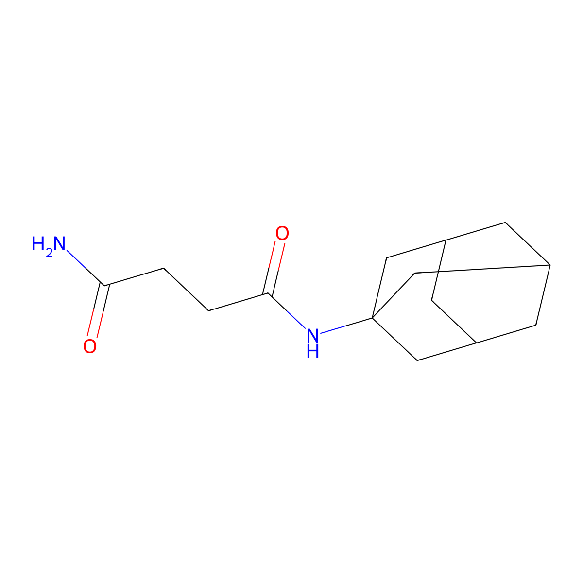 N-1-Adamantylsuccinamide molecular structure, CAS 121364-93-0