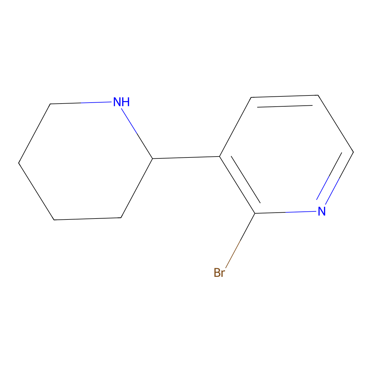 (R)-2-Bromo-3-(piperidin-2-yl)pyridine molecular structure, CAS 1213640-42-6