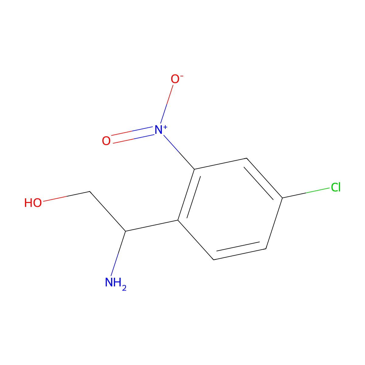 (s)-2-Amino-2-(4-chloro-2-nitrophenyl)ethan-1-ol molecular structure, CAS 1213640-74-4