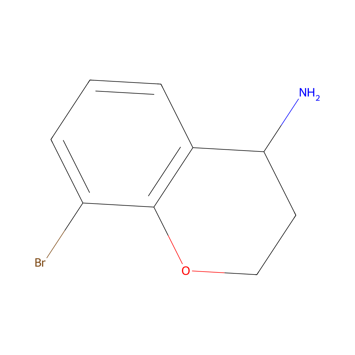 (S)-8-Bromochroman-4-amine molecular structure, CAS 1213648-96-4