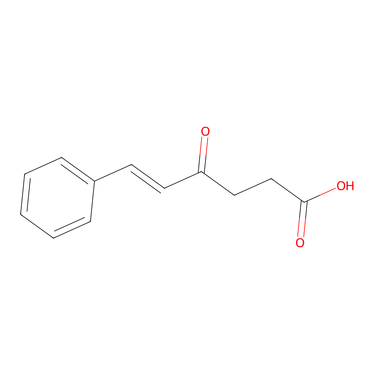 (E)-4-oxo-6-phenyl-5-hexenoic acid molecular structure, CAS 121365-22-8