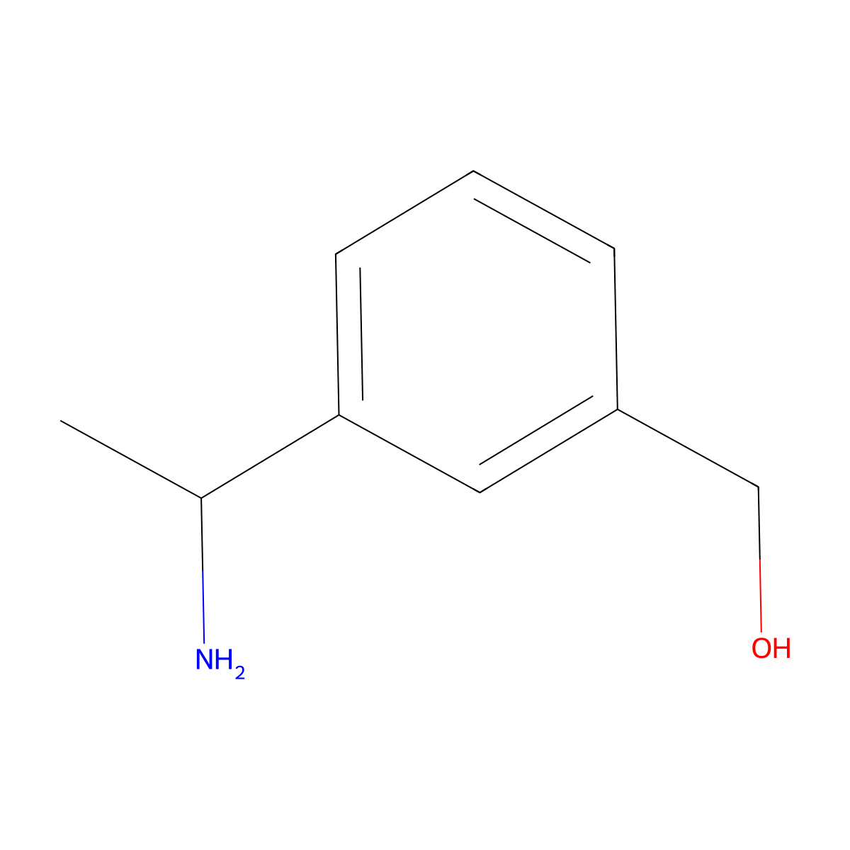 (S)-(3-(1-Aminoethyl)phenyl)methanol molecular structure, CAS 1213657-20-5