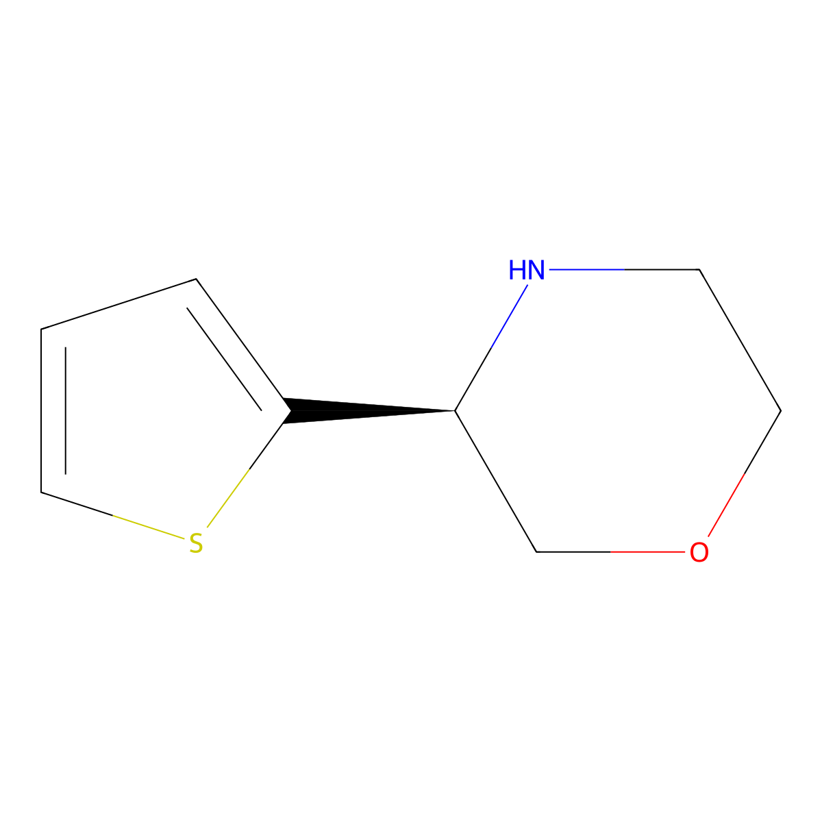 (S)-3-(Thiophen-2-yl)morpholine molecular structure, CAS 1213662-44-2