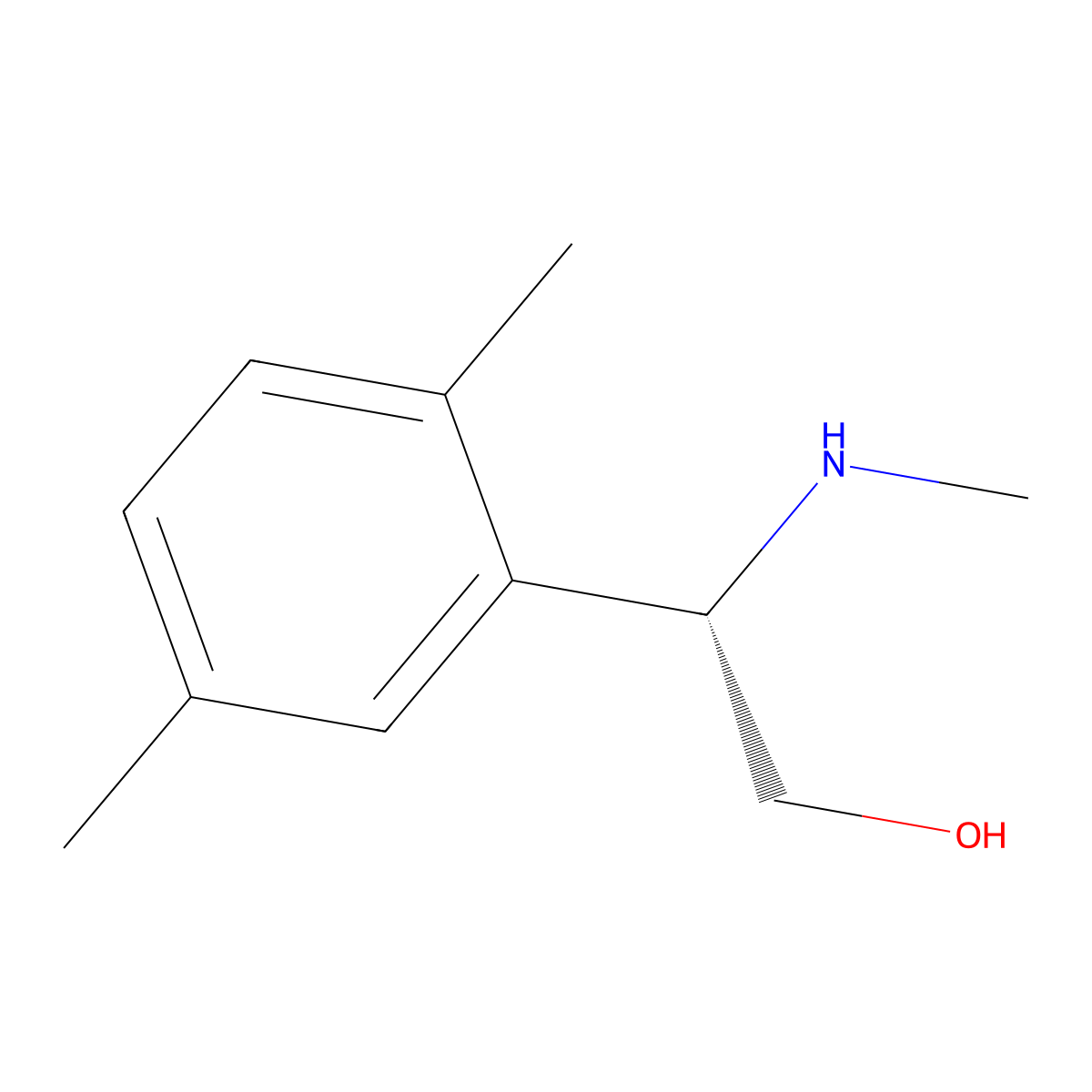 (S)-2-(2,5-Dimethylphenyl)-2-(methylamino)ethan-1-OL molecular structure, CAS 1213664-60-8