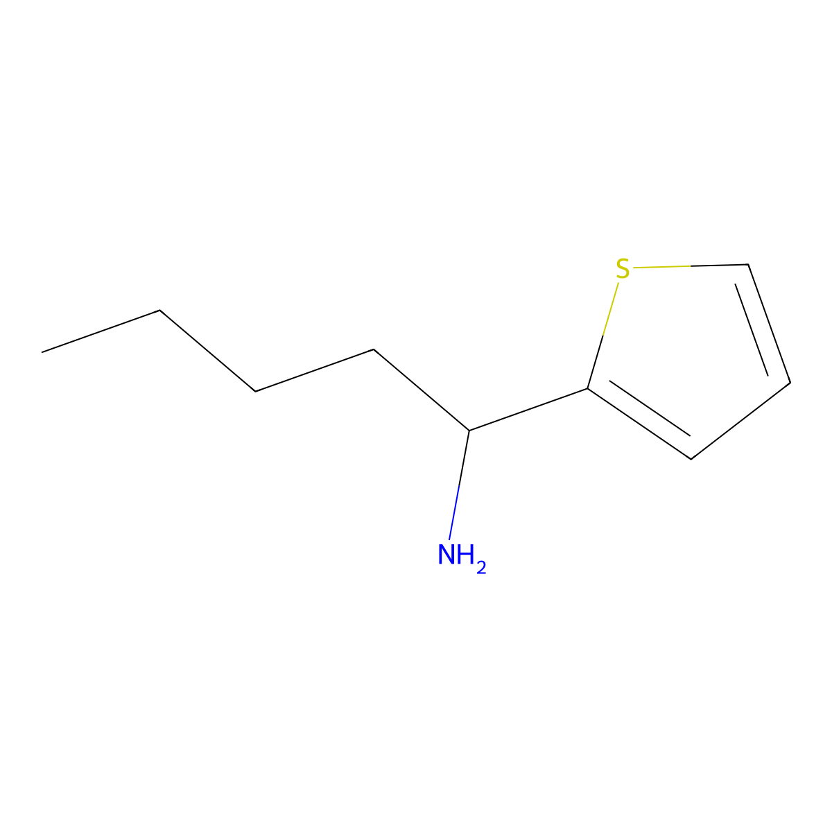 (R)-1-(Thiophen-2-yl)pentan-1-amine molecular structure, CAS 1213665-59-8