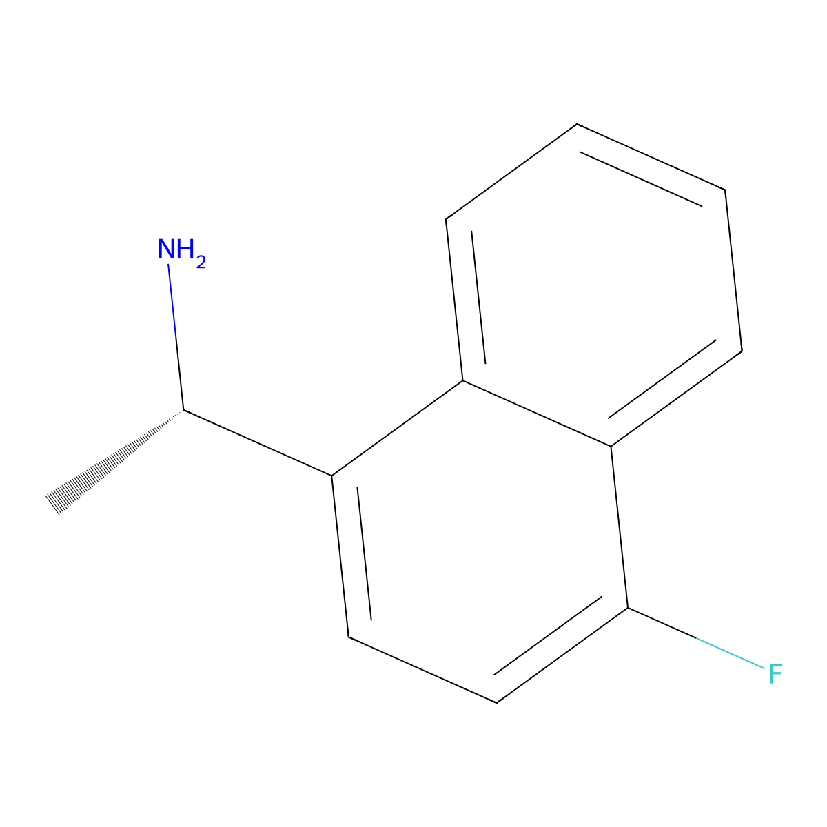 (S)-1-(4-Fluoro-1-naphthyl)ethanamine molecular structure, CAS 1213667-75-4