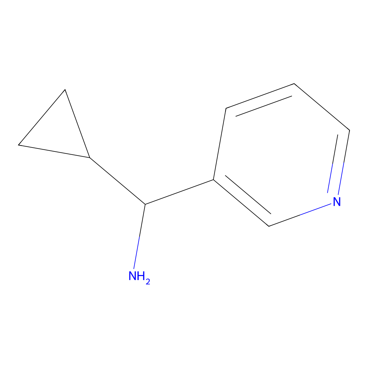 (S)-cyclopropyl(pyridin-3-yl)methanamine molecular structure, CAS 1213680-69-3