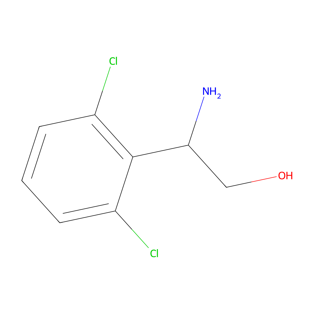 (S)-2-Amino-2-(2,6-dichlorophenyl)ethan-1-ol molecular structure, CAS 1213688-46-0