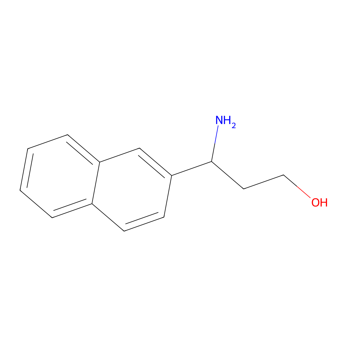 (3S)-3-amino-3-(naphthalen-2-yl)propan-1-ol molecular structure, CAS 1213690-92-6