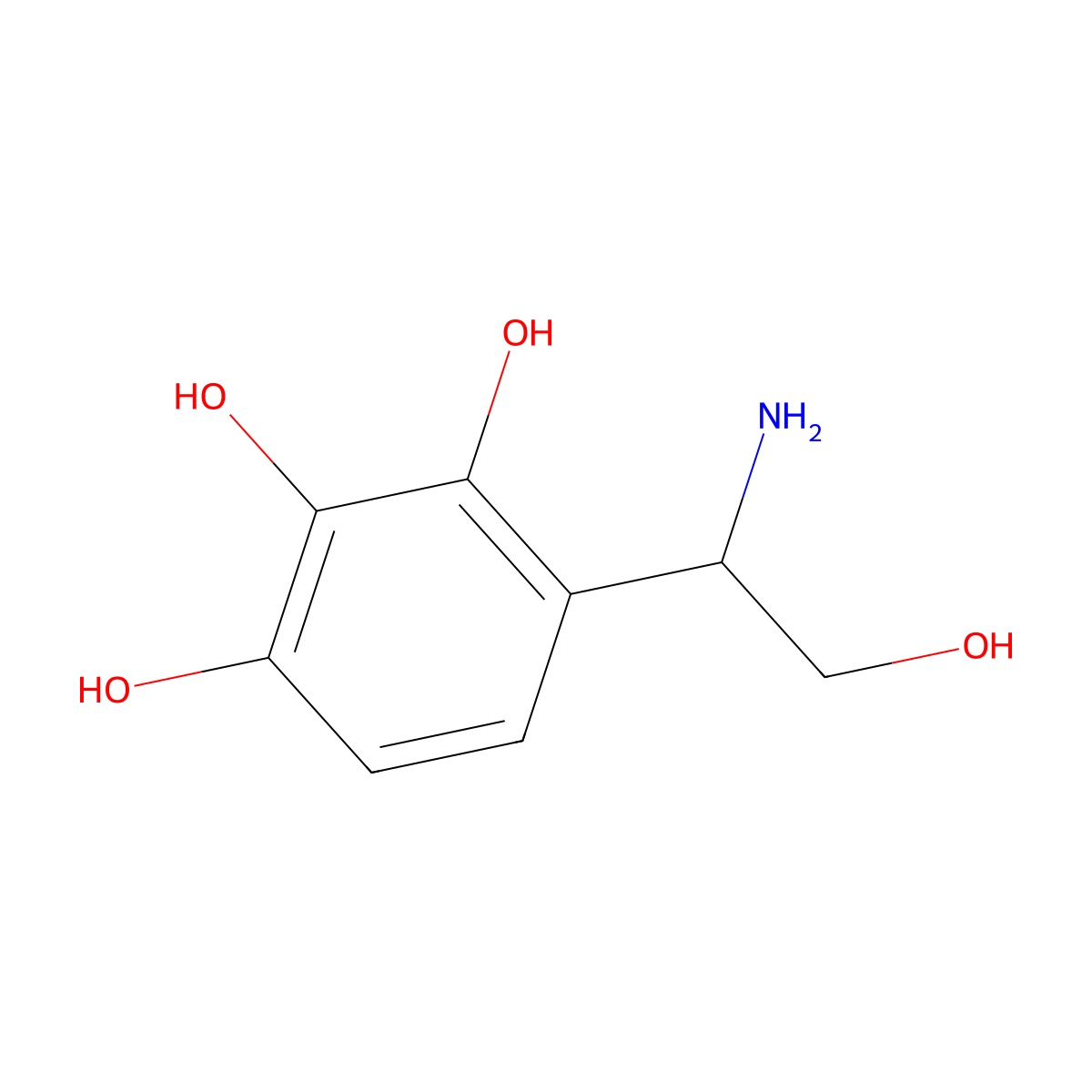 (r)-4-(1-Amino-2-hydroxyethyl)benzene-1,2,3-triol molecular structure, CAS 1213696-24-2