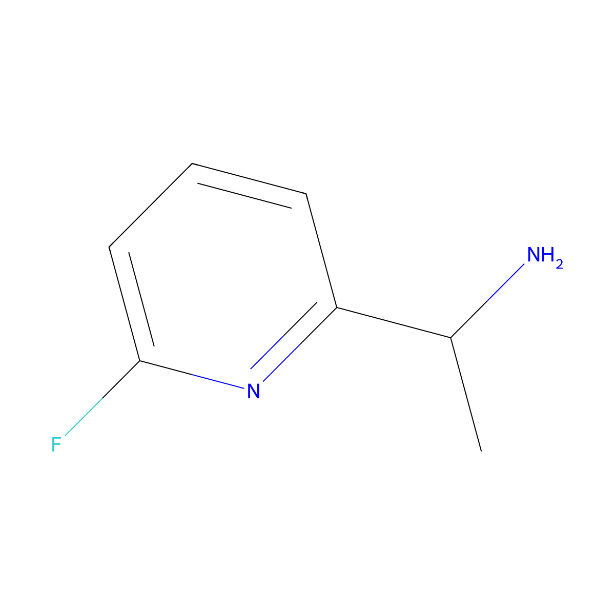 (S)-1-(6-Fluoropyridin-2-yl)ethan-1-amine molecular structure, CAS 1213697-18-7