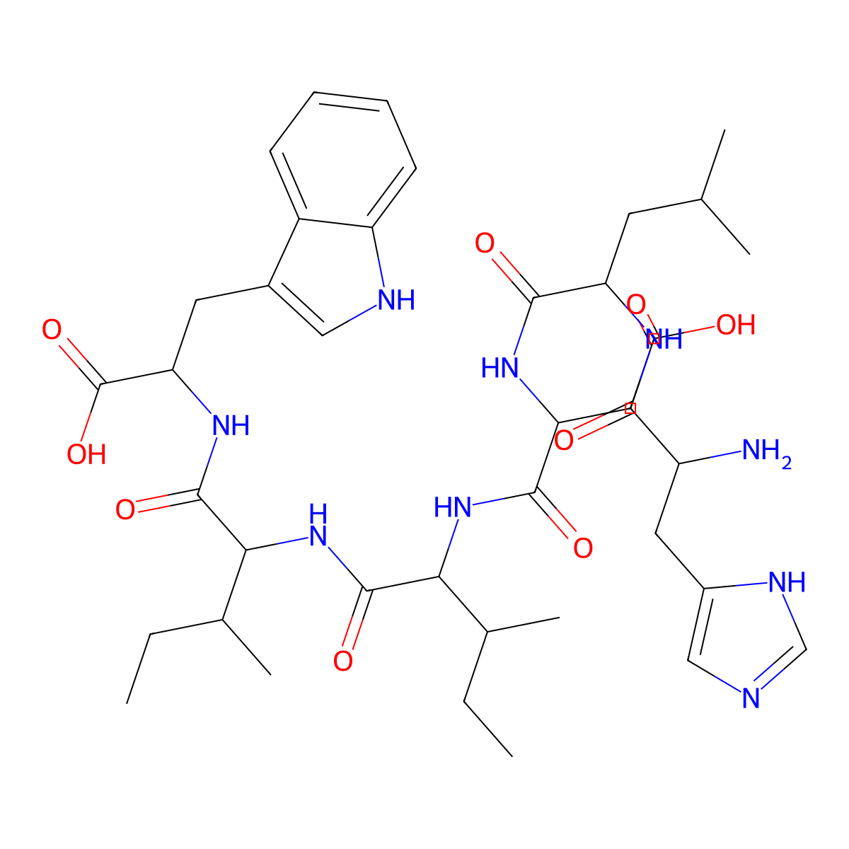 Endothelin (16-21) molecular structure, CAS 121377-67-1