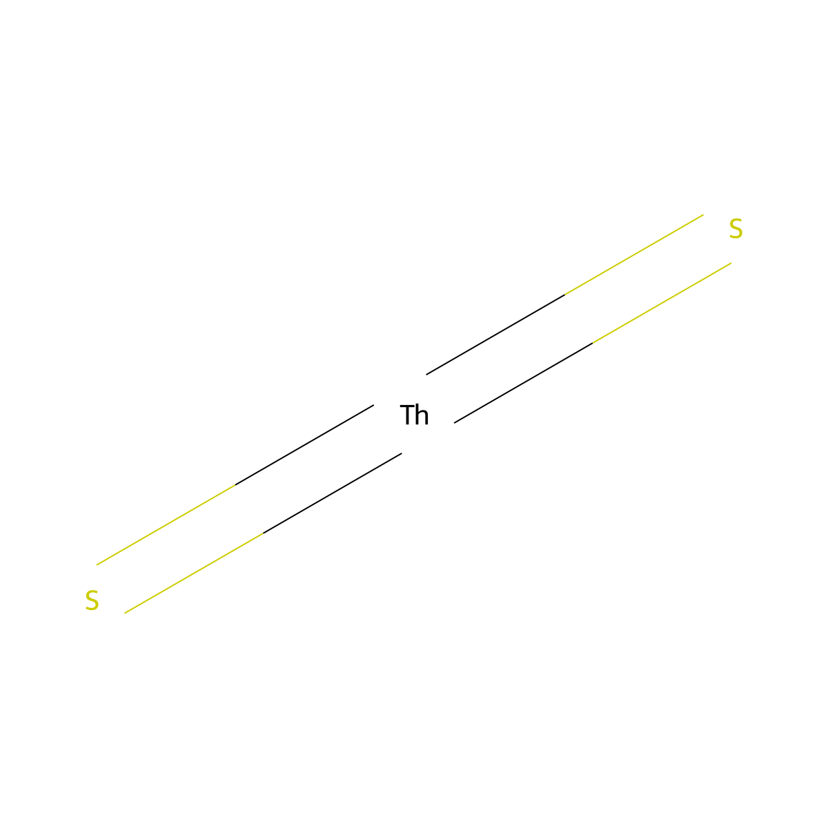 Thorium disulfide molecular structure, CAS 12138-07-7
