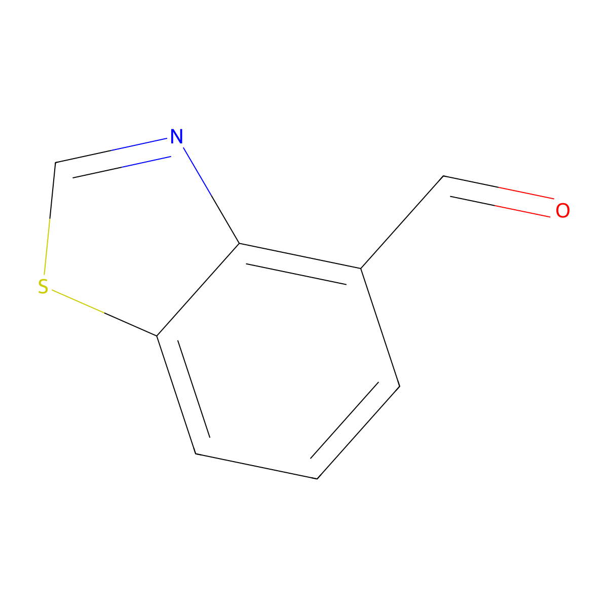 Benzo[d]thiazole-4-carbaldehyde molecular structure, CAS 1213833-90-9