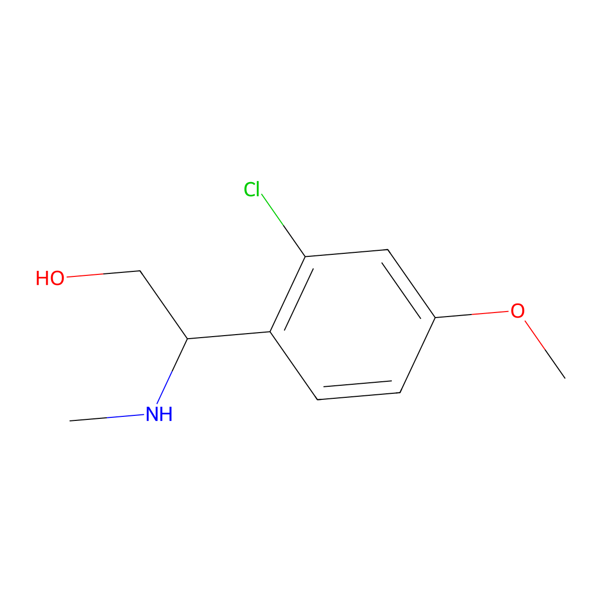(S)-2-(2-Chloro-4-methoxyphenyl)-2-(methylamino)ethan-1-OL molecular structure, CAS 1213843-64-1