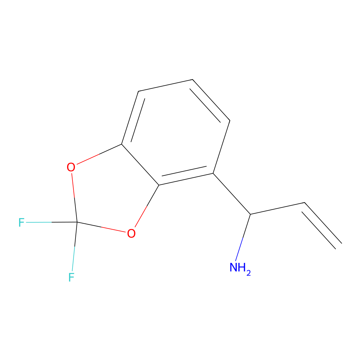 (S)-1-(2,2-difluorobenzo[d][1,3]dioxol-4-yl)prop-2-en-1-amine hydrochloride molecular structure, CAS 1213843-74-3