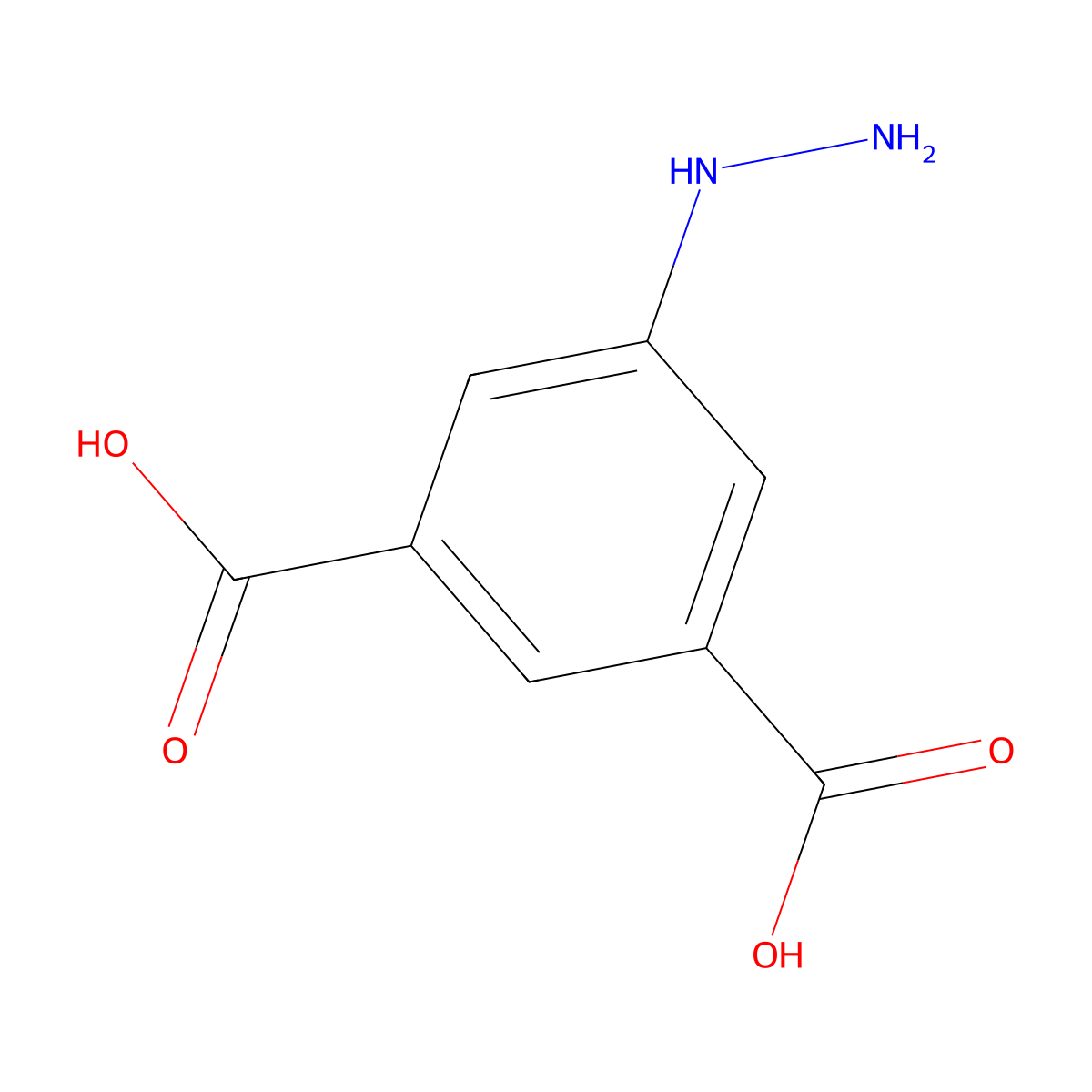 5-Hydrazinylbenzene-1,3-dicarboxylic acid molecular structure, CAS 121385-69-1