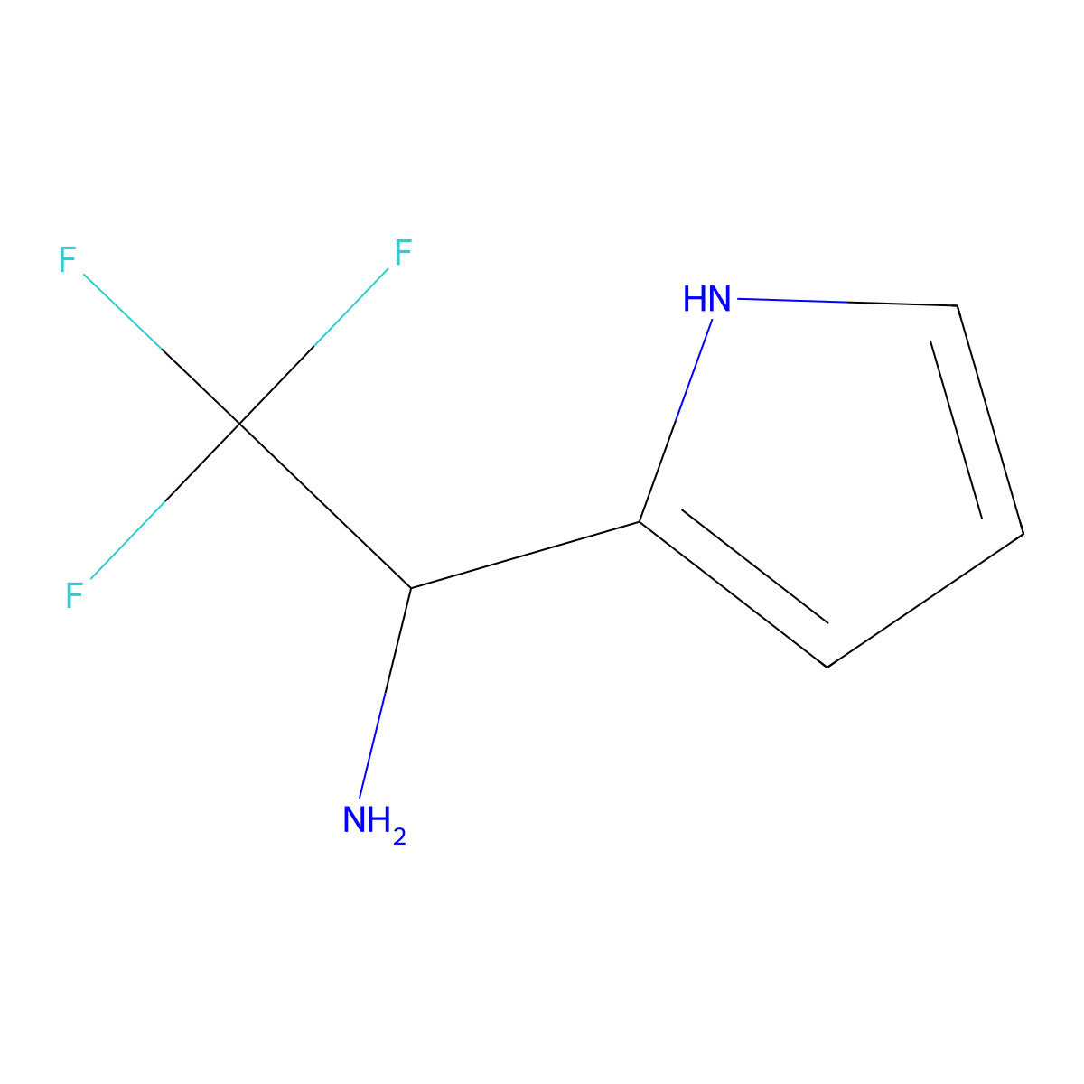 (S)-2,2,2-Trifluoro-1-(1H-pyrrol-2-yl)ethan-1-amine molecular structure, CAS 1213850-31-7