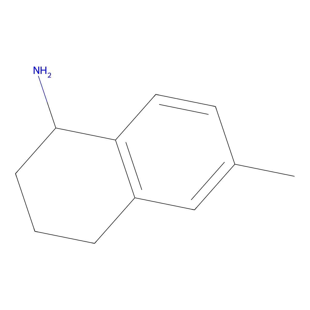 (S)-6-Methyl-1,2,3,4-tetrahydronaphthalen-1-amine molecular structure, CAS 1213858-09-3