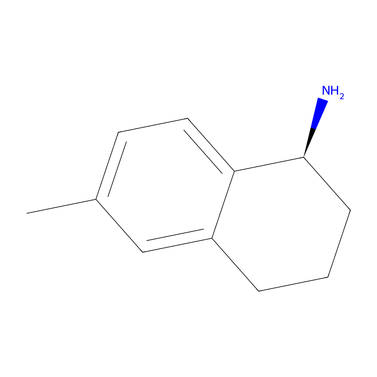 (S)-6-Methyl-1,2,3,4-tetrahydronaphthalen-1-amine molecular structure, CAS 1213858-09-3
